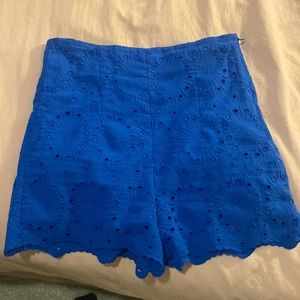 Blue Zara shorts